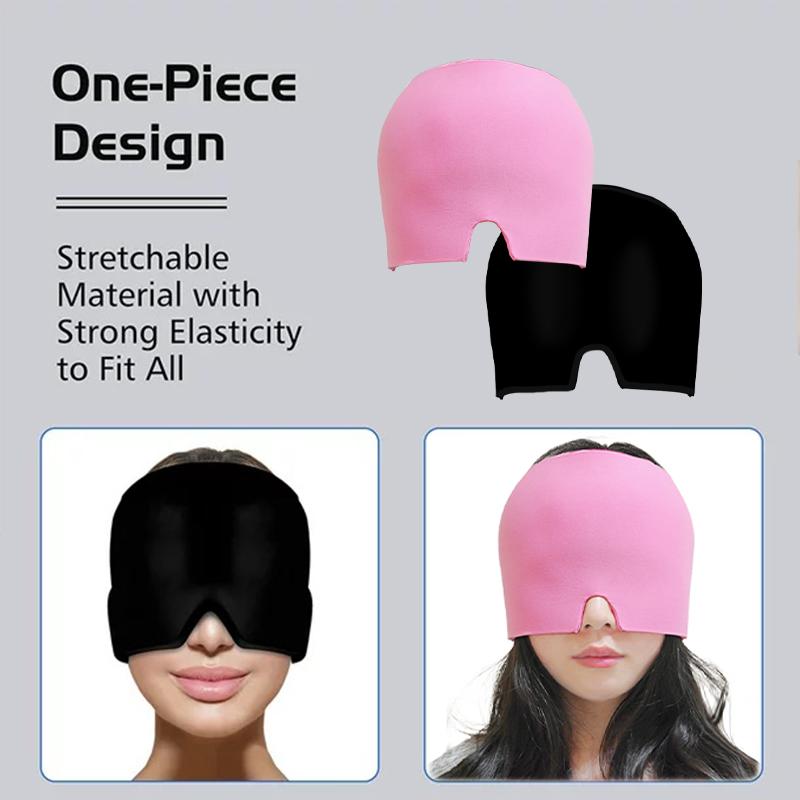 CalmSole migraine cap - reusable cooling gel pack close-up